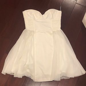 Never worn white asos skater style mini dress
